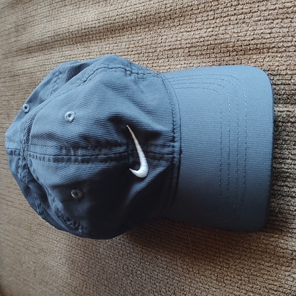 Nike Kids Ingant Baseball Hat Dri-Fit Gray Adjustable Lightweight